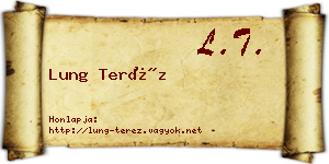 Lung Teréz névjegykártya